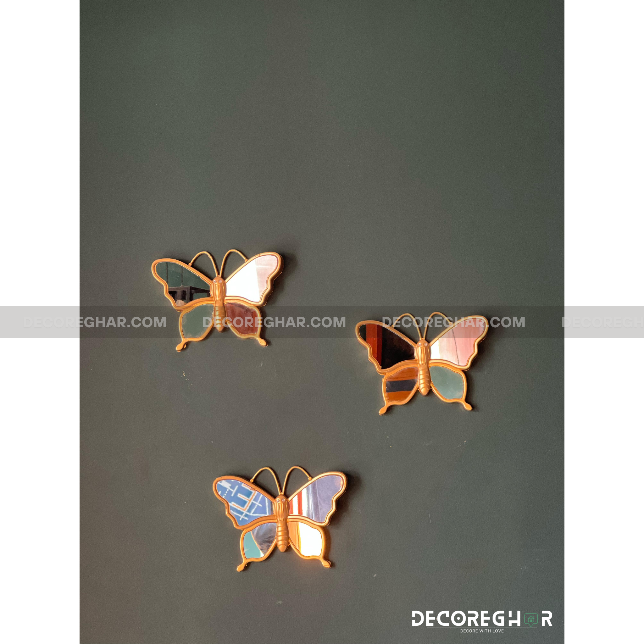 BUTTERFLY MIRRORS (SET OF THREE)