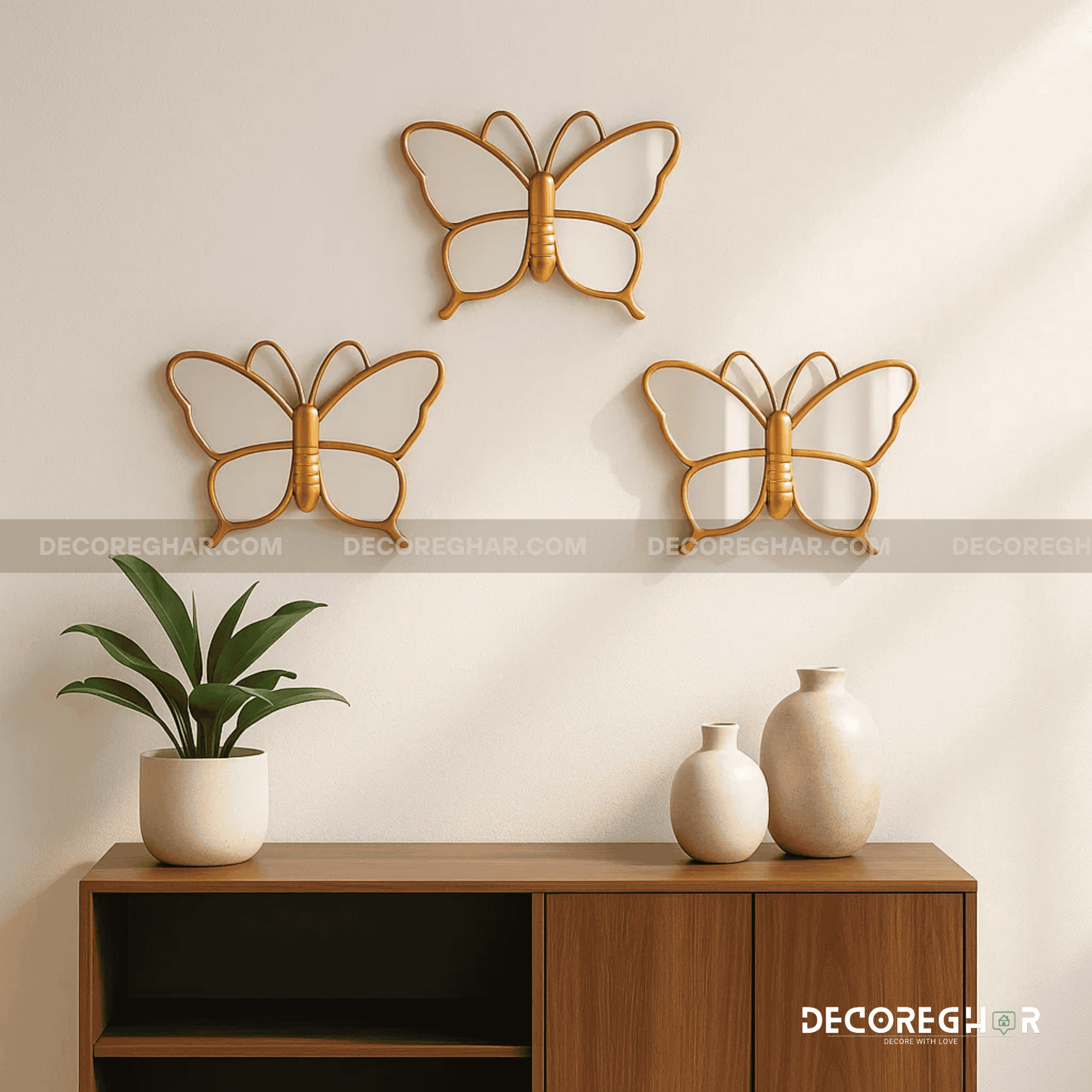BUTTERFLY MIRRORS (SET OF THREE)