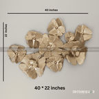 Metallic Floral Bloom Cluster Wall Art